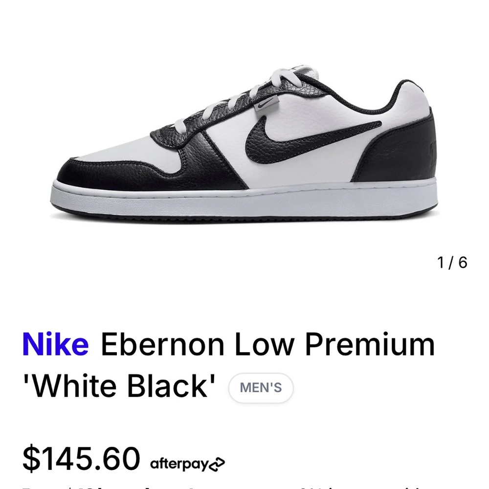 Nike Classic Black and White Sneakers - Picture 7 of 7